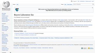 Buyers Laboratory Inc - Wikipedia