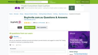 BuyInvite.com.au Questions - ProductReview.com.au