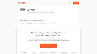 Buy Mall - email addresses & email format • Hunter - Hunter.io