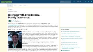 Interview with Brett Mosley, BuyMyTronics.com - silicontap.com