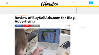 Review of BuySellAds.com for Blog Advertising - Lifewire