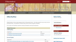 UMass BuyWays | UMass Amherst Administration and Finance Systems