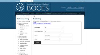 Distance Learning / Buzz Login Lookup