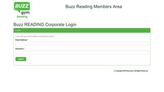 Buzz READING Corporate Login - Buzz Gym Members Area