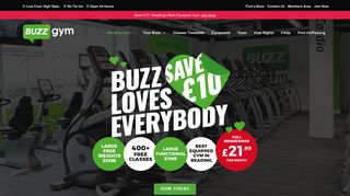 Reading Gym | Buzz Gym | High Spec. Low Cost | Open 24 Hours