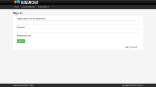 Sign In - Buzzen Chat
