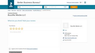 Buzzfile Media LLC | Reviews | Better Business Bureau® Profile