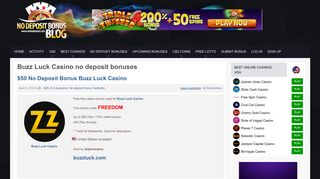 Buzz Luck Casino no deposit bonus codes