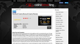 Buzzluck Casino Bonus Review: Combo Free spins|No Deposit Codes