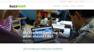 My student can't log in, what should I do?Buzzmath | Buzzmath