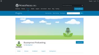Buzzsprout Podcasting | WordPress.org