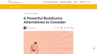 6 Powerful BuzzSumo Alternatives to Consider | TechnologyAdvice