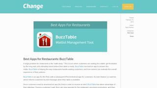 Best Apps for Restaurants: BuzzTable — Change