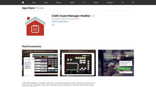 CAKE Guest Manager Waitlist on the App Store - iTunes - Apple