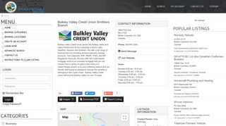 Bulkley Valley Credit Union Smithers Branch - Business Directory