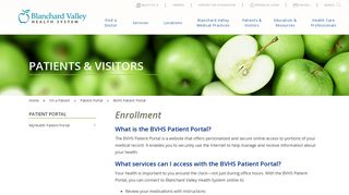 BVHS Patient Portal - Blanchard Valley Health System