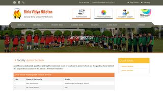 Junior Section | Welcome : Birla Vidya Niketan, Pushp Vihar, New ...