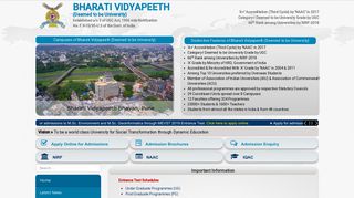 Bharati Vidyapeeth Deemed University Pune, India's Best Private ...