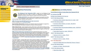 Bulletproof Vest Partnership (BVP) - Office of Justice Programs