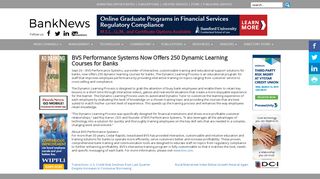 BVS Performance Systems Now Offers 250 Dynamic Learning ...