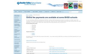 Online Payments - Bvsd