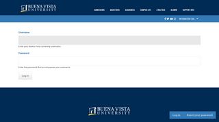Log in | Buena Vista University
