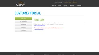 Customer Portal - Sunset-Fiber Optinet