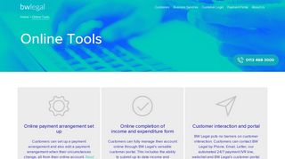 Online Tools - BW Legal : BW Legal
