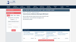 Baltimore Washington BWI Airport Wifi | Internet at Baltimore ... - iFly.com