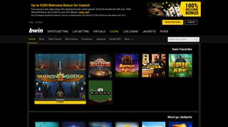Play Online Casino Games at bwin Casino