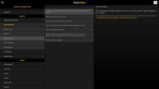 Help - Sports - My player/driver/team failed to show up at the ... - Bwin