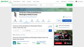 University of Maryland Baltimore Washington Medical Center Credit ...