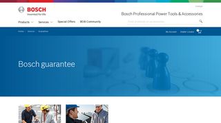 Guarantee | Bosch Professional