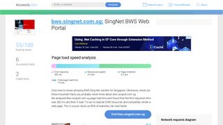Access bws.singnet.com.sg. SingNet BWS Web Portal