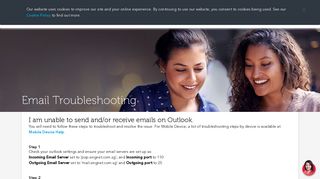 Unable to send and receive Outlook emails - Singtel