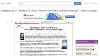 Updating Your YRDSB & Wireless Network Password on Mobile ...