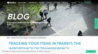 ByBox - Tracking your items in transit: The importance of transparency