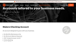 Business Checking & Savings | Byline Bank