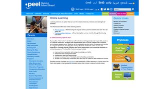 Online Learning - Peel District School Board