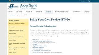 Bring Your Own Device (BYOD) (Upper Grand District School Board)