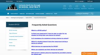 Student BYOD / Frequently Asked Questions