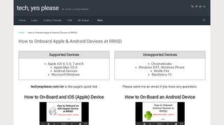 How to Onboard Apple & Android Devices at RRISD – tech, yes please