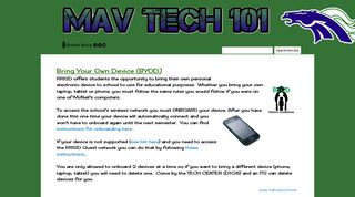 BYOD - MavTech101 - Google Sites