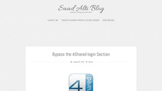 Bypass the 4Shared login Section | Saad Alti Blog