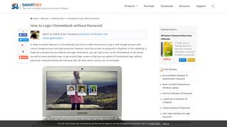 Chromebook Login without Password - SmartKey Password Recovery