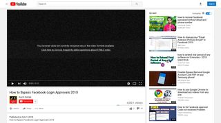 How to Bypass Facebook Login Approvals 2018 - YouTube