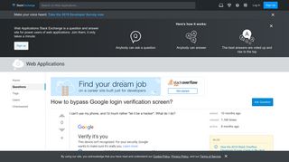 security - How to bypass Google login verification screen? - Web ...