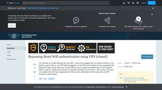 Bypassing Hotel Wifi authentication using VPN - Information ...