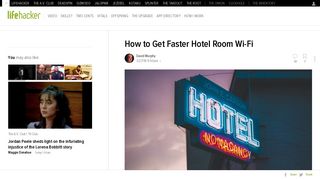 How to Get Faster Hotel Room Wi-Fi - Lifehacker
