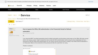 How to bypass the Office 365 authentication in the... - Microsoft ...